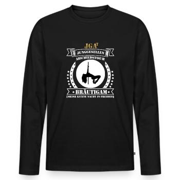 JGA't bachelor farewell tour. Polter T-shirt. - Men's Premium Organic Long Sleeve Shirt - black - Front - Nico (187cm)