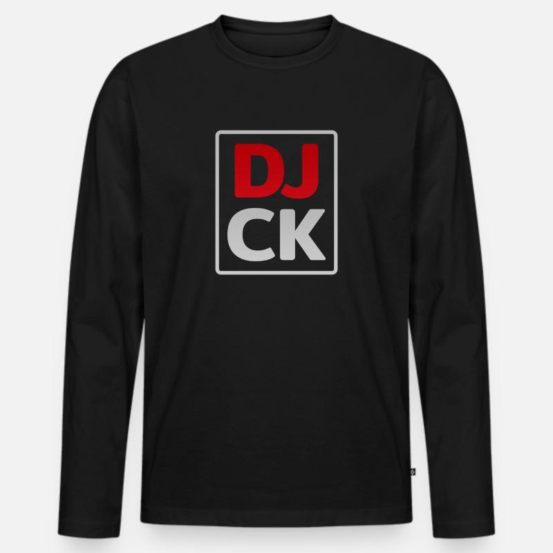 doublejack basic logo - Männer Premium Bio Langarmshirt - Schwarz