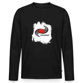 Frisbee Ultimate Frisbee DiscGolf Frisbee - Men's Premium Organic Long Sleeve Shirt - black - Front - Nico (187cm)