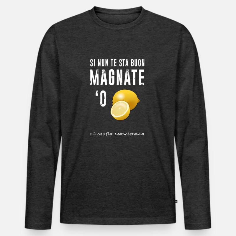 Magnate oder Zitrone Männer Premium Bio Langarmshirt