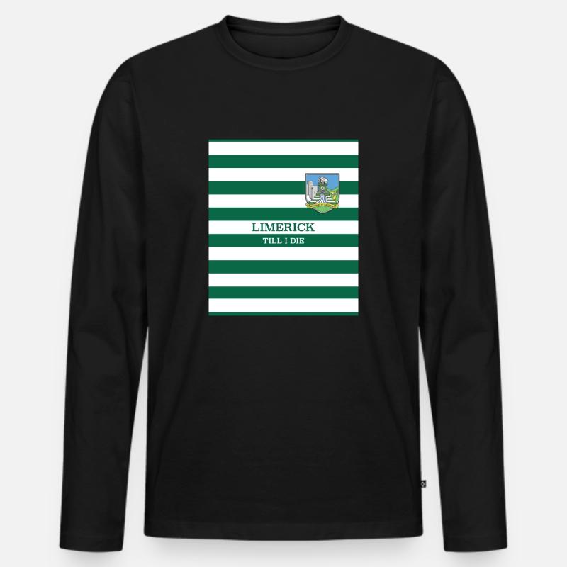 Limerick GAA - Männer Premium Bio Langarmshirt - Schwarz