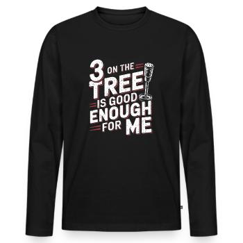 Coole Nostalgie für Autoliebhaber - Männer Premium Bio Langarmshirt - Schwarz - Vorne - Nico (187cm)