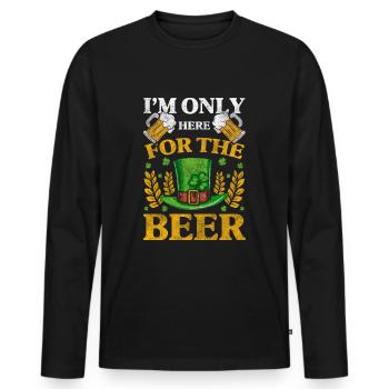 Ire Ire Gold World Tour - Men's Premium Organic Long Sleeve Shirt - black - Front - Nico (187cm)