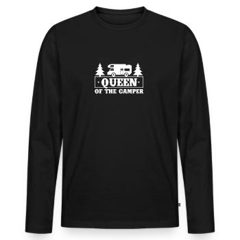 Queen Camper - Men's Premium Organic Long Sleeve Shirt - black - Front - Nico (187cm)
