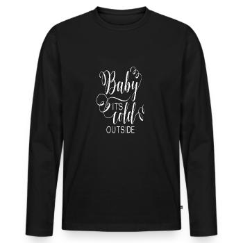 Baby it s cold outside Hiver Christmas - T-shirt manches longues Premium bio Homme - noir - Devant - Nico (187cm)