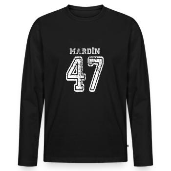 47 Mardin plaque d'immatriculation turque comme un cadeau - T-shirt manches longues Premium bio Homme - noir - Devant - Nico (187cm)