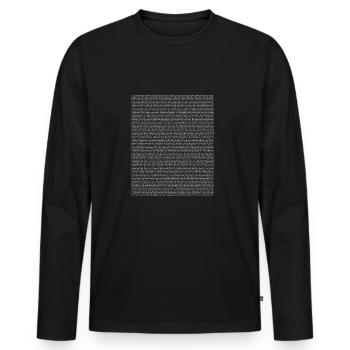 Pi 1000 emplois - Nerd Geek cadeaux T-shirts - T-shirt manches longues Premium bio Homme - noir - Devant - Nico (187cm)