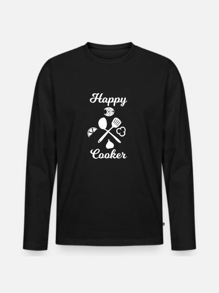 Cuisinier - cuisinier - cuisinier - cadeau - chef - T-shirt manches longues Premium bio Homme - noir
