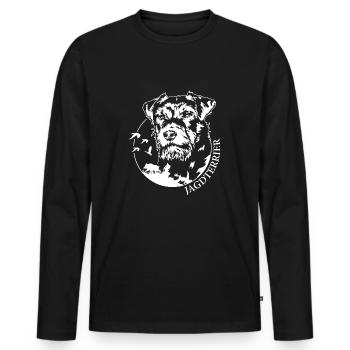 Chasse Terrier Chiens de chasse Chien de chasse Chiens Wilsigns - T-shirt manches longues Premium bio Homme - noir - Devant - Nico (187cm)