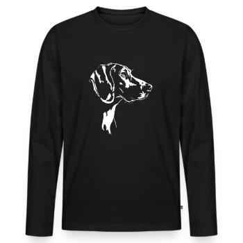Treeing Walker Coonhound Silhouette Chiens Wilsigns - T-shirt manches longues Premium bio Homme - noir - Devant - Nico (187cm)