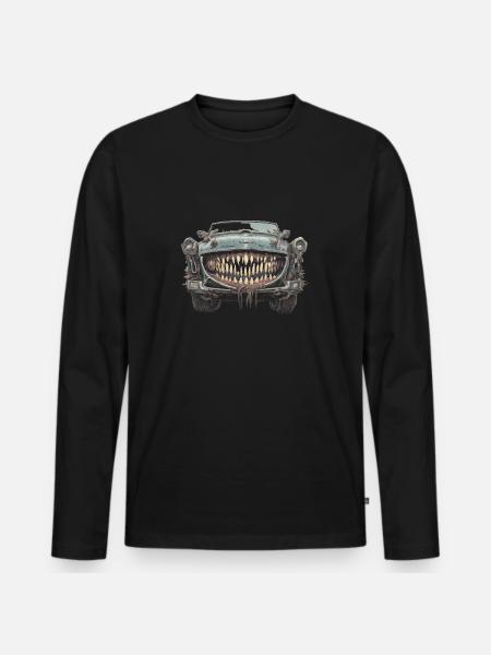 the car of hell - Men's Premium Organic Long Sleeve Shirt - black