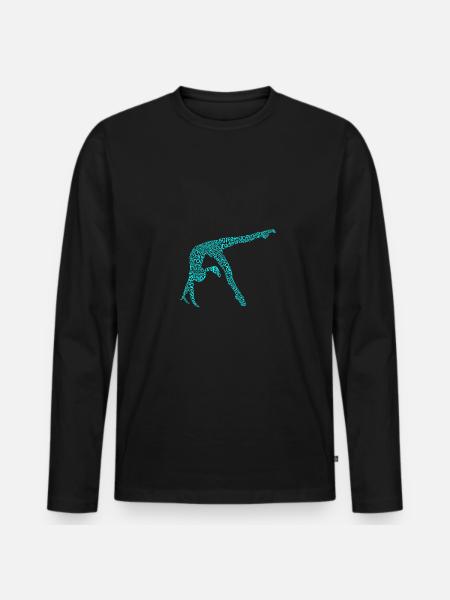 Gymnastics - Premium Design - Men's Premium Organic Long Sleeve Shirt - black