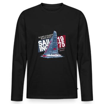 East Coast Sailing - T-shirt manches longues Premium bio Homme - noir - Devant - Nico (187cm)