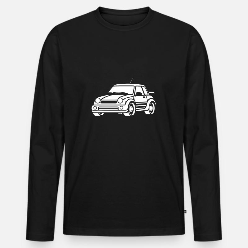 Rallye-Fahrzeug - Männer Premium Bio Langarmshirt - Schwarz