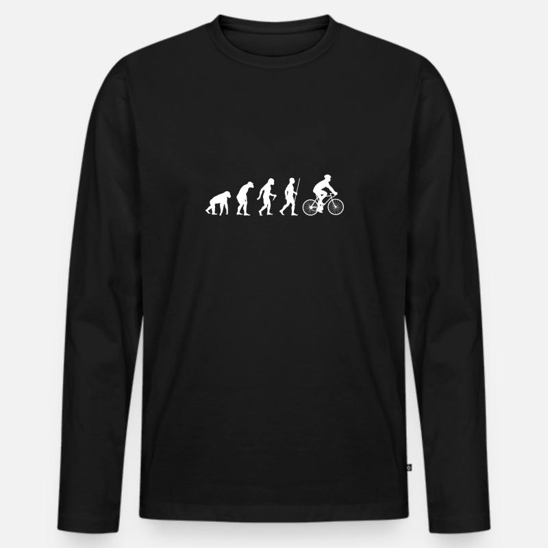 2561 Evolution Bike2 - Männer Premium Bio Langarmshirt - Schwarz