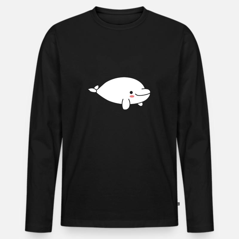 Dugong - Männer Premium Bio Langarmshirt - Schwarz
