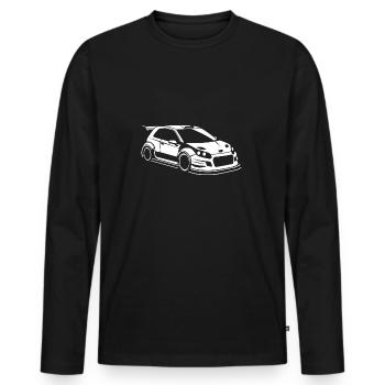 Rally Vehicle - Men's Premium Organic Long Sleeve Shirt - black - Front - Nico (187cm)