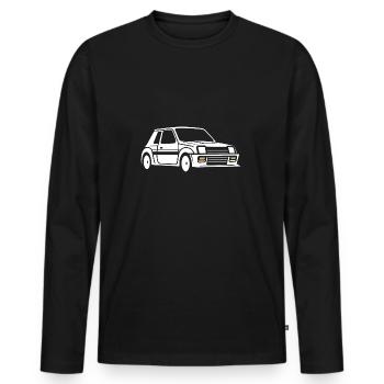 Rally Vehicle - Men's Premium Organic Long Sleeve Shirt - black - Front - Nico (187cm)