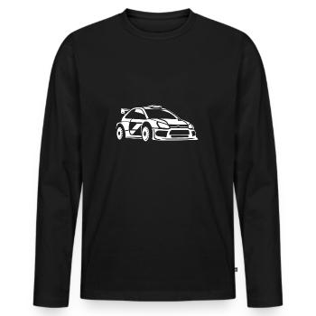 Rally Vehicle - Men's Premium Organic Long Sleeve Shirt - black - Front - Nico (187cm)