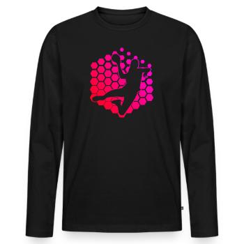 Handball Handball Games Women Handball Handball Handball - Men's Premium Organic Long Sleeve Shirt - black - Front - Nico (187cm)