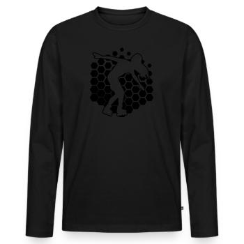 Rollerskaten Roller skate Rollerskate Roller Skating - T-shirt manches longues Premium bio Homme - noir - Devant - Nico (187cm)