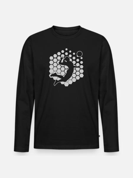 Women's volleyball - Men's Premium Organic Long Sleeve Shirt - black