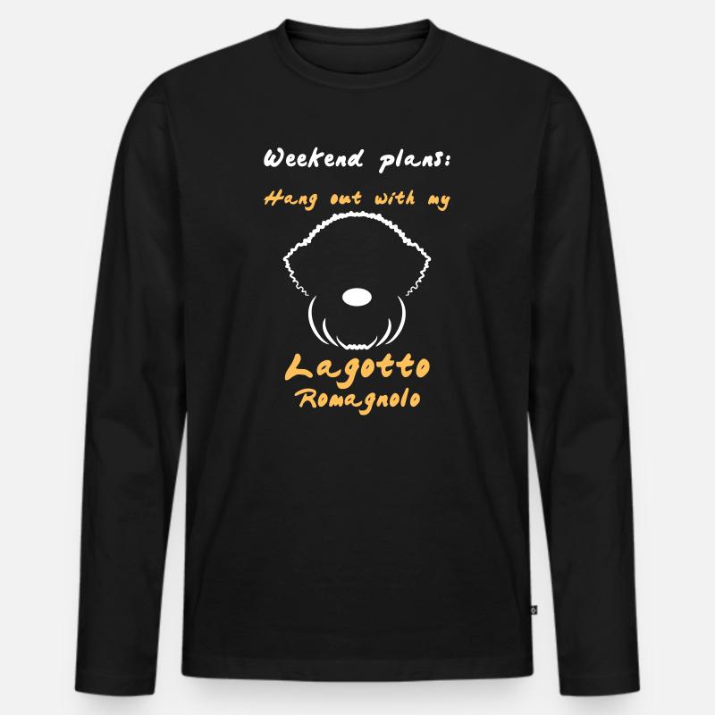 Weekend 2 - Männer Premium Bio Langarmshirt - Schwarz