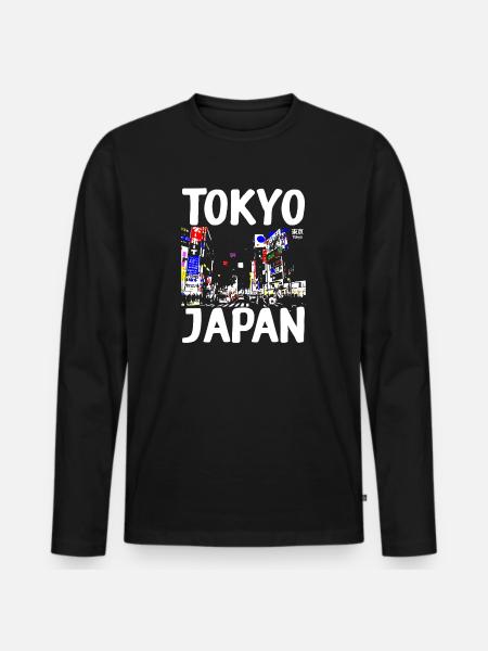 Tokyo Japan - Men's Premium Organic Long Sleeve Shirt - black