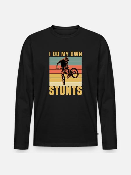 1 28 - Männer Premium Bio Langarmshirt - Schwarz
