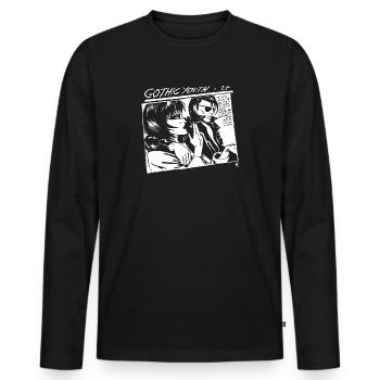 Gotische jeugd - Mannen Premium Bio shirt met lange mouwen - zwart - Voor - Nico (187cm)