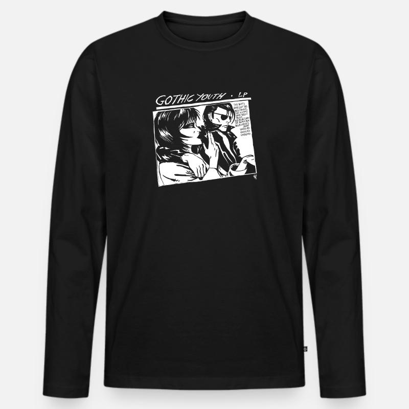 Gotische Jugend - Männer Premium Bio Langarmshirt - Schwarz