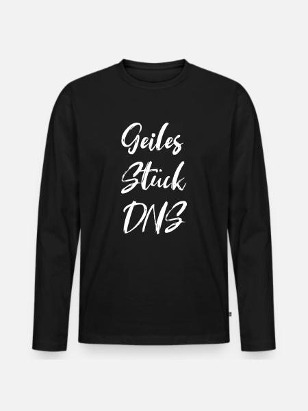Geiles Stück DNS - Männer Premium Bio Langarmshirt - Schwarz
