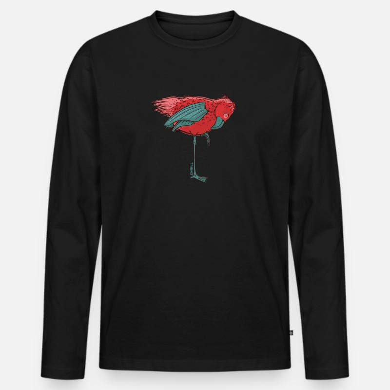 Critter - Männer Premium Bio Langarmshirt - Schwarz