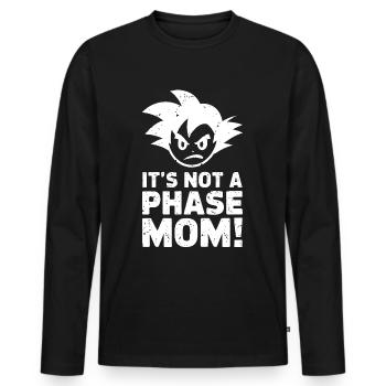 It's not a phase mom! Emo Goth Alternative - Men's Premium Organic Long Sleeve Shirt - black - Front - Nico (187cm)