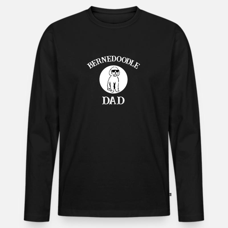 Bernedoodle - Männer Premium Bio Langarmshirt - Schwarz