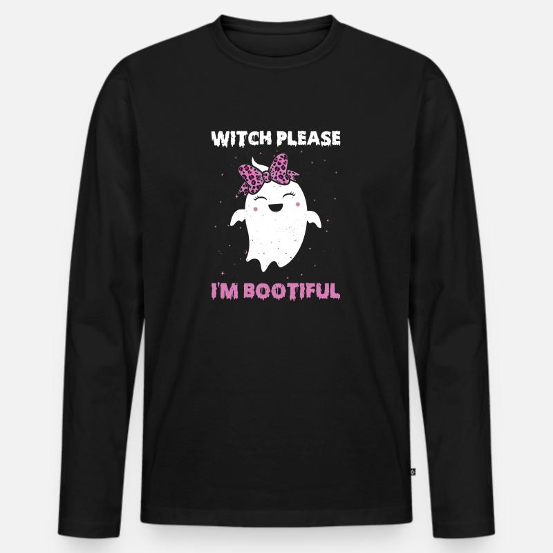 Ich Bin Bootiful - Hexen Liebhaber - Männer Premium Bio Langarmshirt - Schwarz
