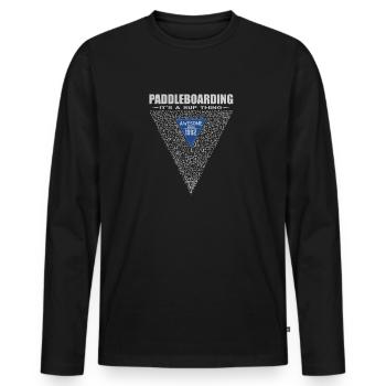 Awesome since 1992. It's Sup Thing - Men's Premium Organic Long Sleeve Shirt - black - Front - Nico (187cm)