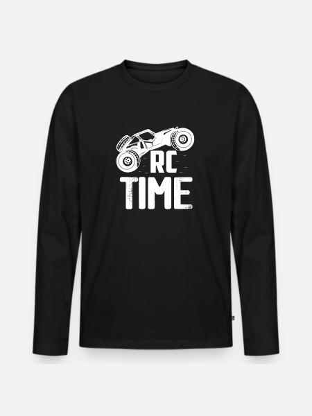 RC Time Remote Control Model Car - Men's Premium Organic Long Sleeve Shirt - black