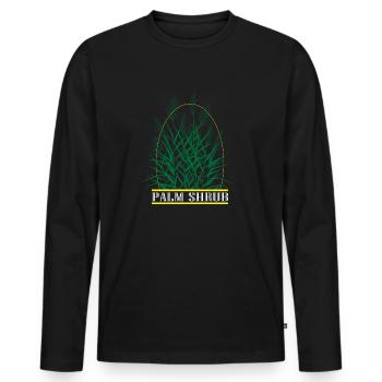 Baum - Männer Premium Bio Langarmshirt - Schwarz - Vorne - Nico (187cm)