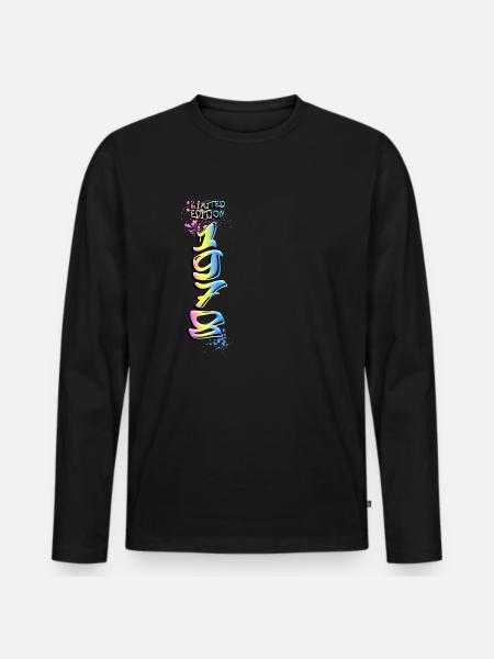 Édition limitée 1978 Graffiti - T-shirt manches longues Premium bio Homme - noir