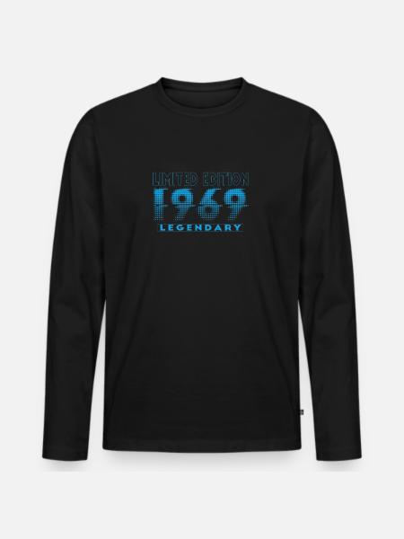 Édition limitée 1969 Graffiti - T-shirt manches longues Premium bio Homme - noir