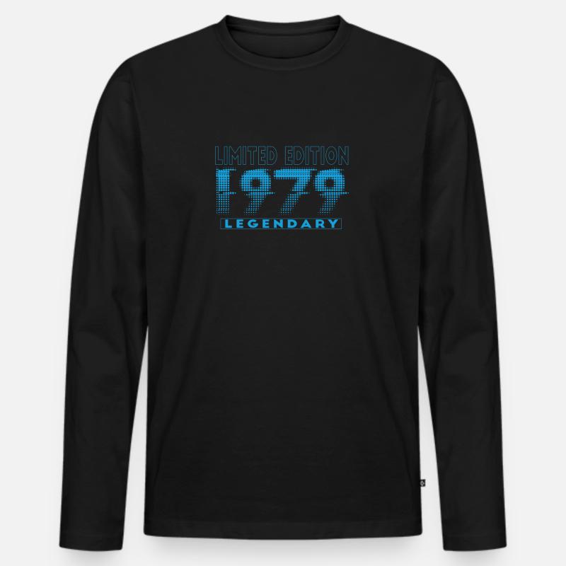 Limited Edition 1979 Graffiti - Männer Premium Bio Langarmshirt - Schwarz