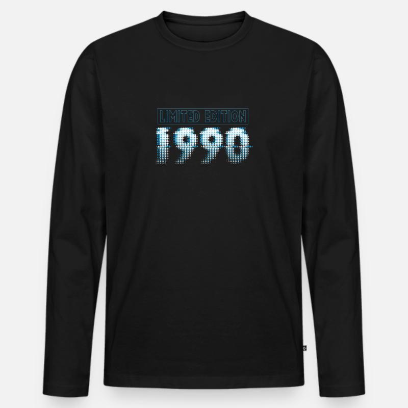 Limited Edition 1990 Graffiti - Männer Premium Bio Langarmshirt - Schwarz