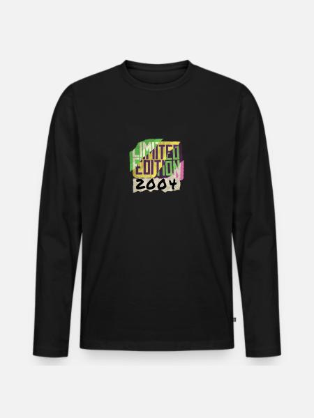 Limited Edition 2004 Graffiti - Männer Premium Bio Langarmshirt - Schwarz