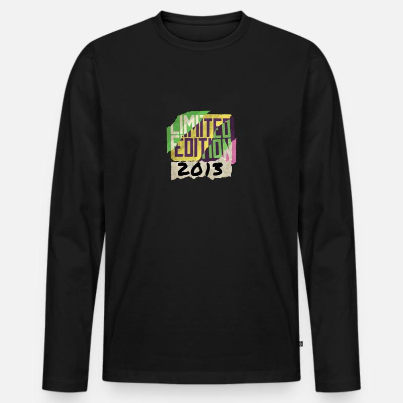 Limited Edition 2013 Graffiti - Männer Premium Bio Langarmshirt - Schwarz