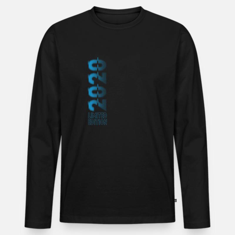 Limited Edition 2020 Graffiti - Männer Premium Bio Langarmshirt - Schwarz