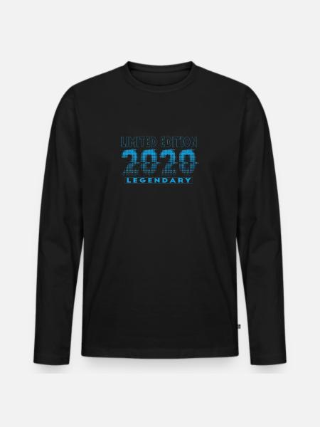 Limited Edition 2020 Graffiti - Männer Premium Bio Langarmshirt - Schwarz