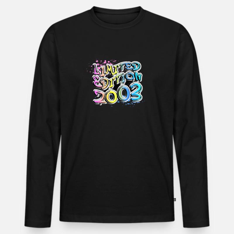 Édition limitée 2003 Graffiti - T-shirt manches longues Premium bio Homme - noir