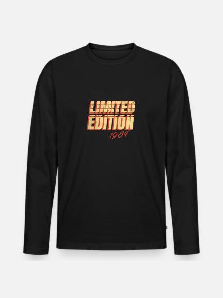 Edition Limitée Millésime 1984 - T-shirt manches longues Premium bio Homme - noir