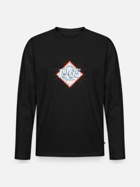 Edition Limitée 1965 Millésime - T-shirt manches longues Premium bio Homme - noir